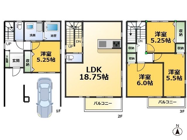 住吉宮町1丁目②号地　間取図