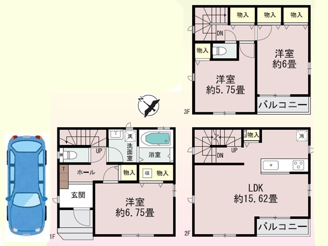 中山手通8丁目①号棟　間取